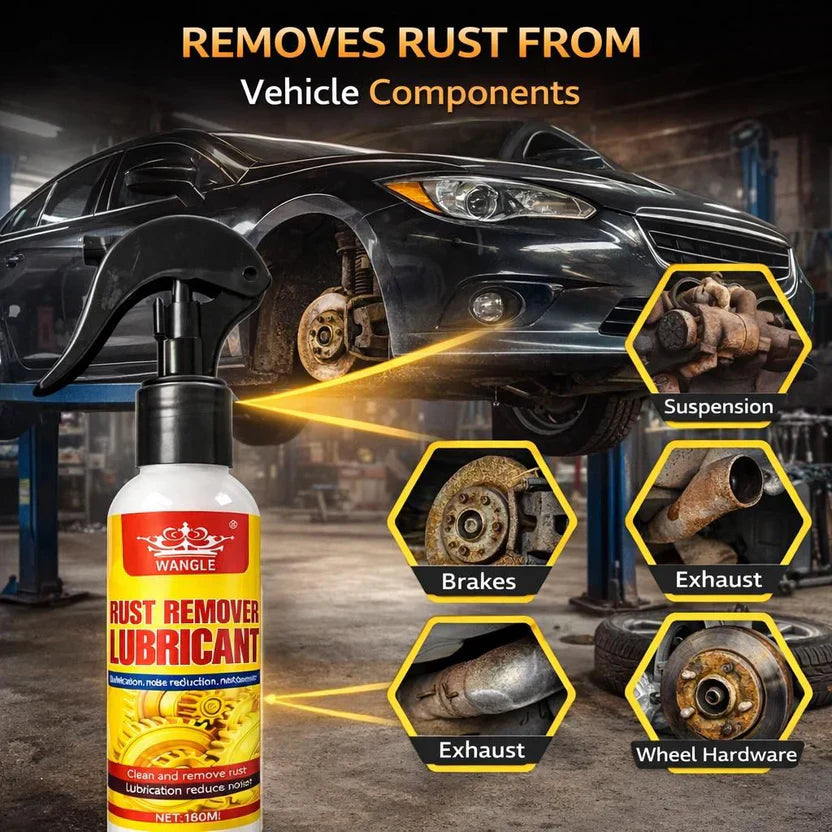Rust Remover Spray for Car & Bike (Pack of 2)| Multi-Purpose Rust Cleaner Spray for Metal Surfaces | Instant Rust-Off & Protect Formula